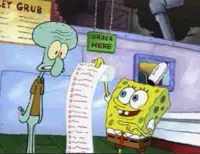 spongebob to do list