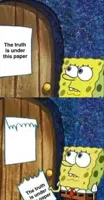 spongebob truth paper