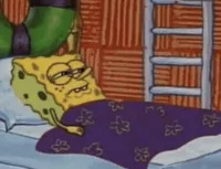 SpongeBob waking up