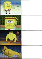 Spongebob weak to storng