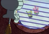 Squidward Looking Out Window