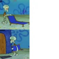 Squidward Lounge Chair Meme