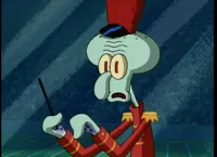 Squidward's Face During Sweet Victory