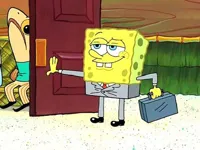 Suitcase spongebob