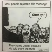 They hated jesus because he told them the truth