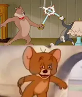 Tom and Jerry swordfight