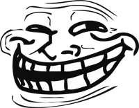 Transparent Troll Face