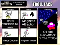 Troll Face moveset