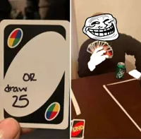 Troll Face Uno Card