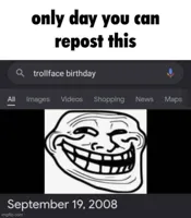 Trollface birthday