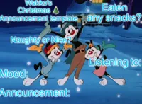 Wakko's Christmas Announcement Temp