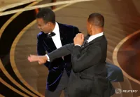 Will Smith punching Chris Rock