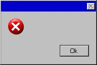 Windows Error Message