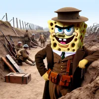 world war one thug spongebob